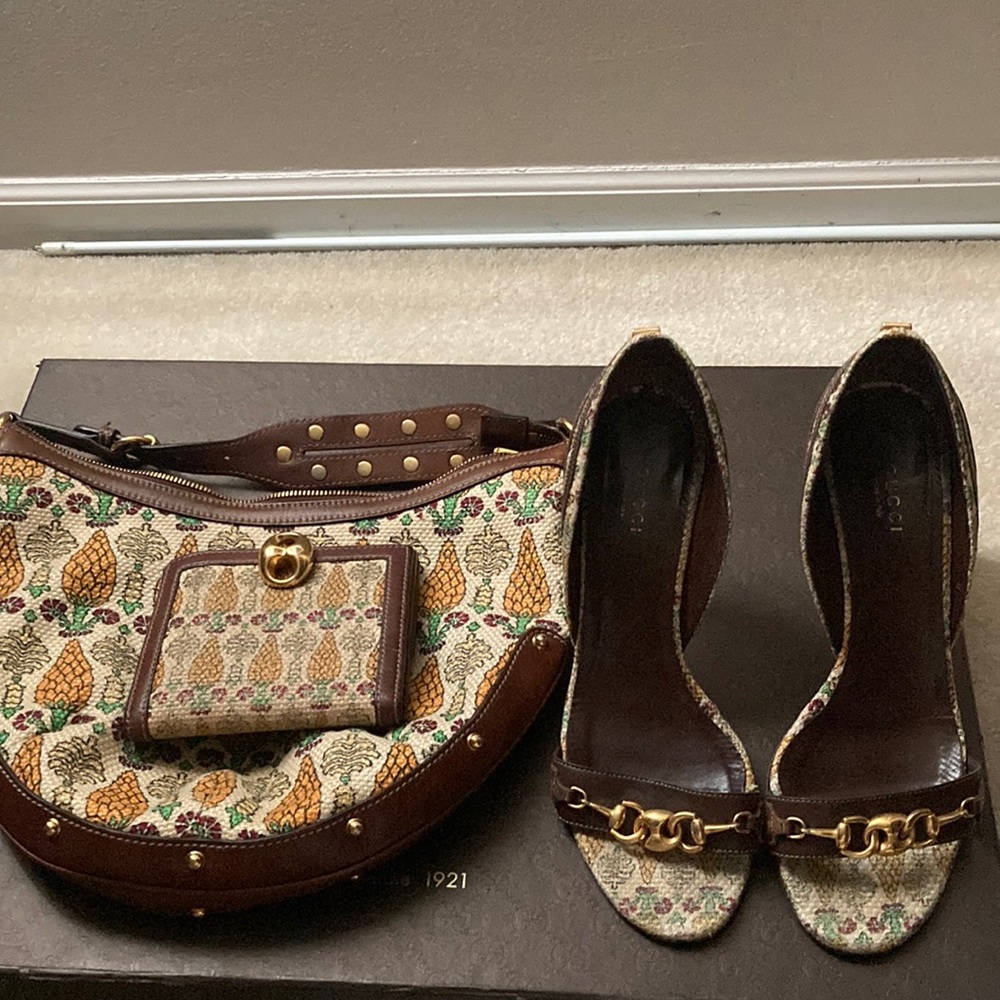 Gucci brown leather 2008 Summer Pina collection